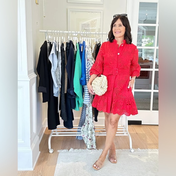 🍍FARM Rio Cotton Eyelet Minidress - Picture 11 of 15